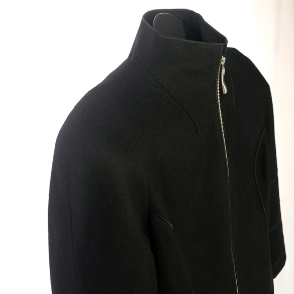 Harvé Bernard by Bernard Holtzman Wool Coat Sz 8 - Picture 4 of 8